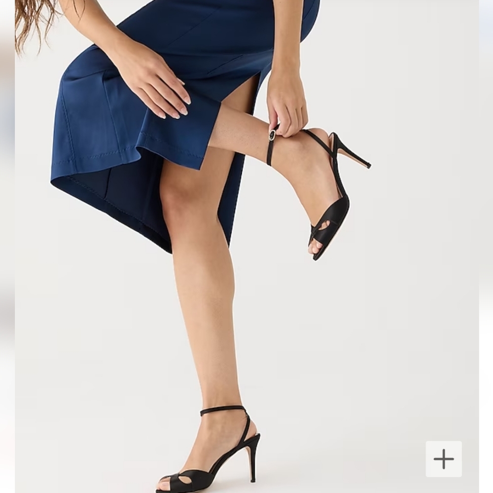 ⭐️BRAND NEW⭐️J.CREW: Collection Rylie Cut-out Heels in Satin Sz 10